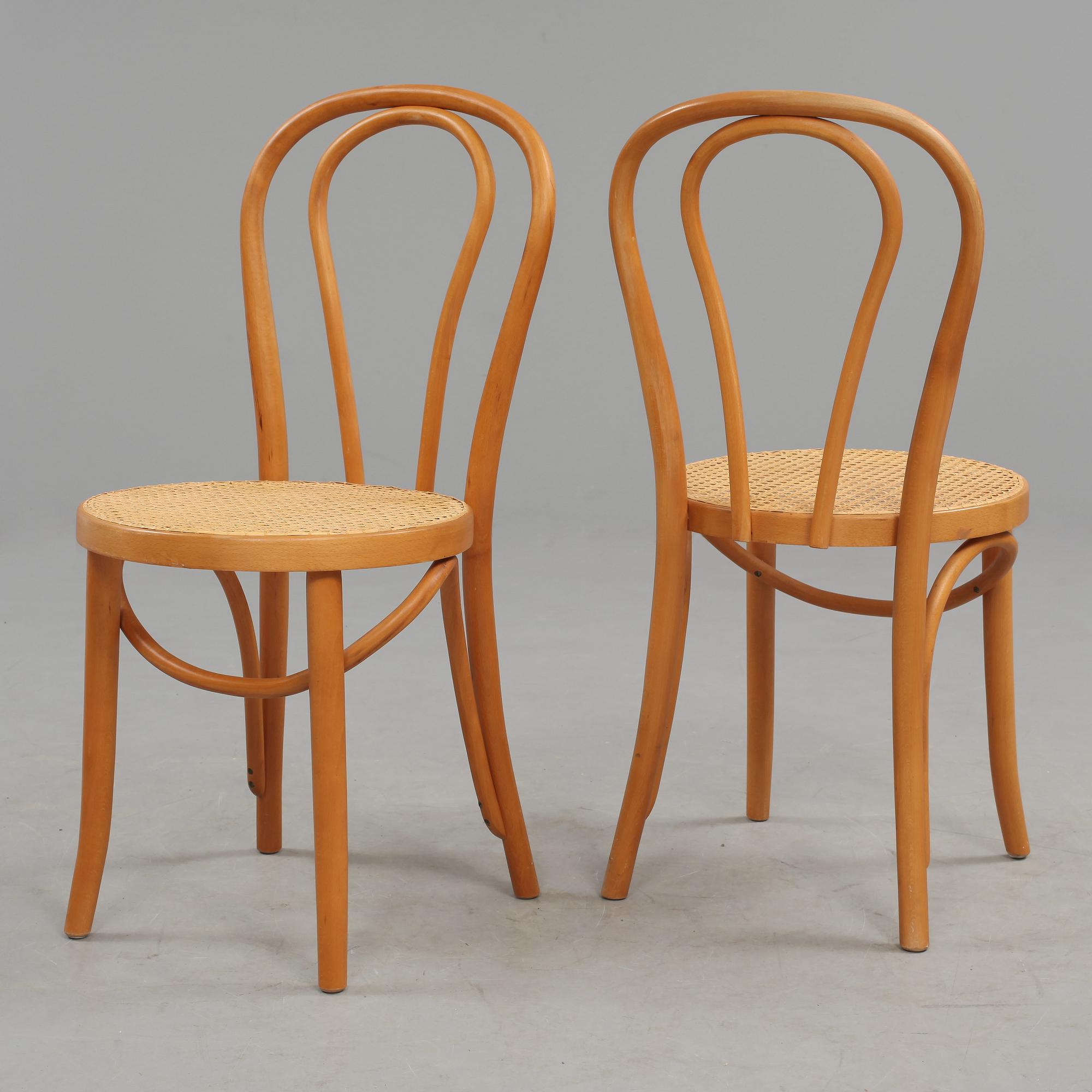 STOLAR, 4 st, Thonet-stil, 1900-talets andra hälft.