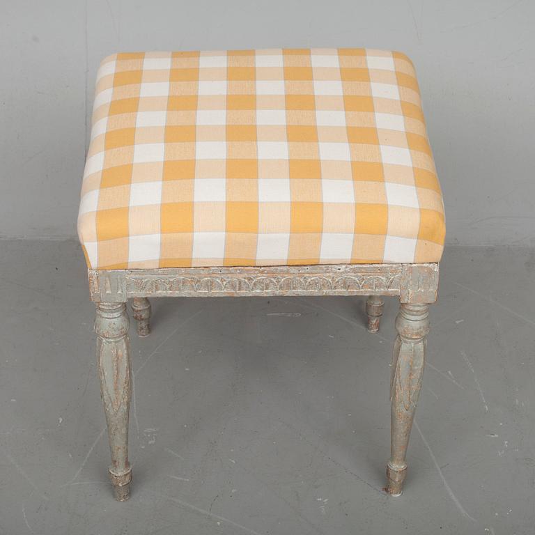 TABURETT, gustaviansk stil, 1800-tal.