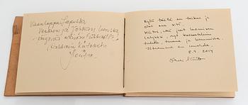 Guest book, "Muistoja Loirinuotiolta".