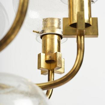 Hans-Agne Jakobsson, a rare chandelier model "T 812/15", Hans-Agne Jakobsson AB, Markaryd, 1970s.