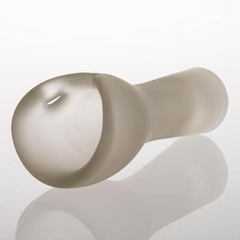 A 'Devil's Fist' glass sculpture with unclear signature.