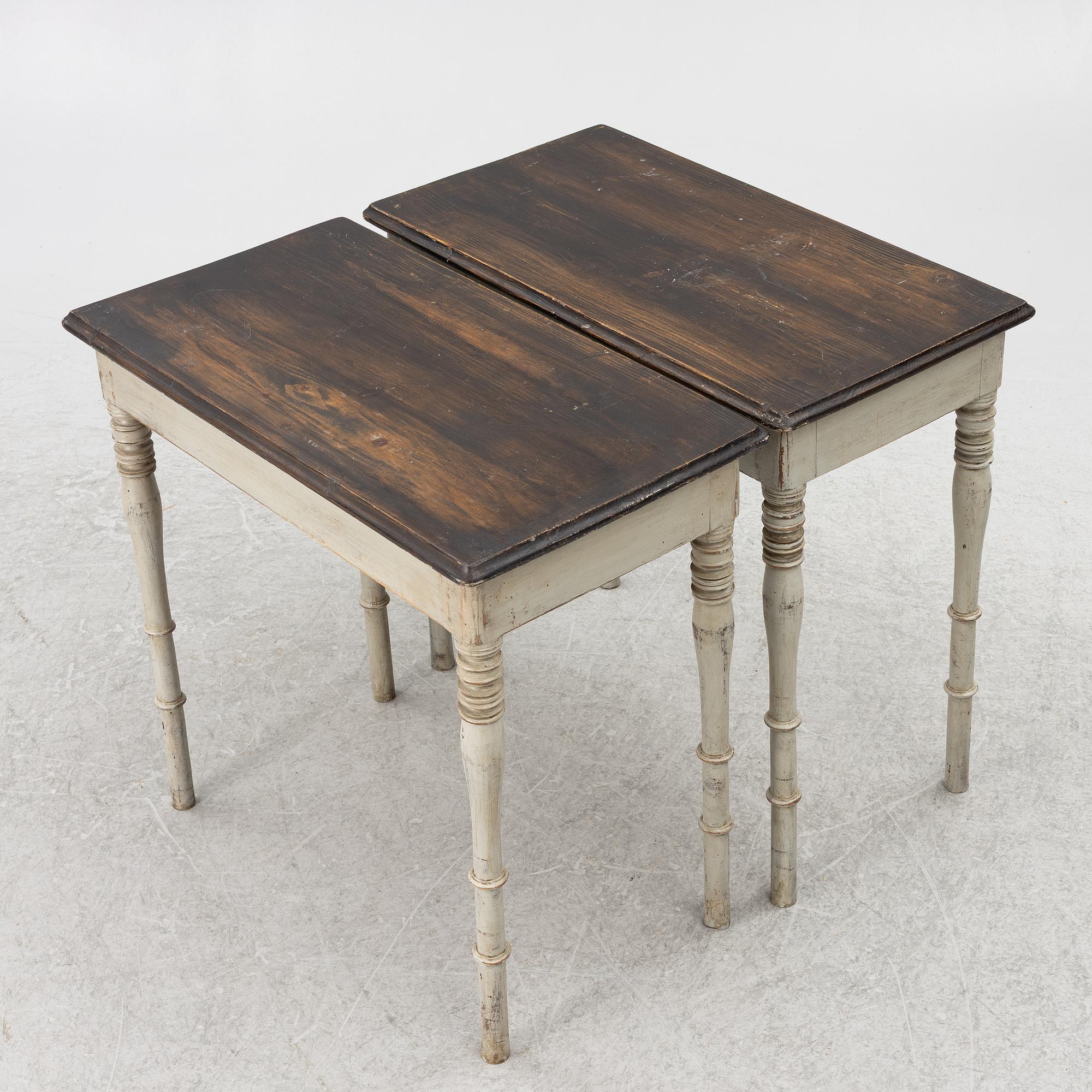 Bord, ett par, 1800-tal.