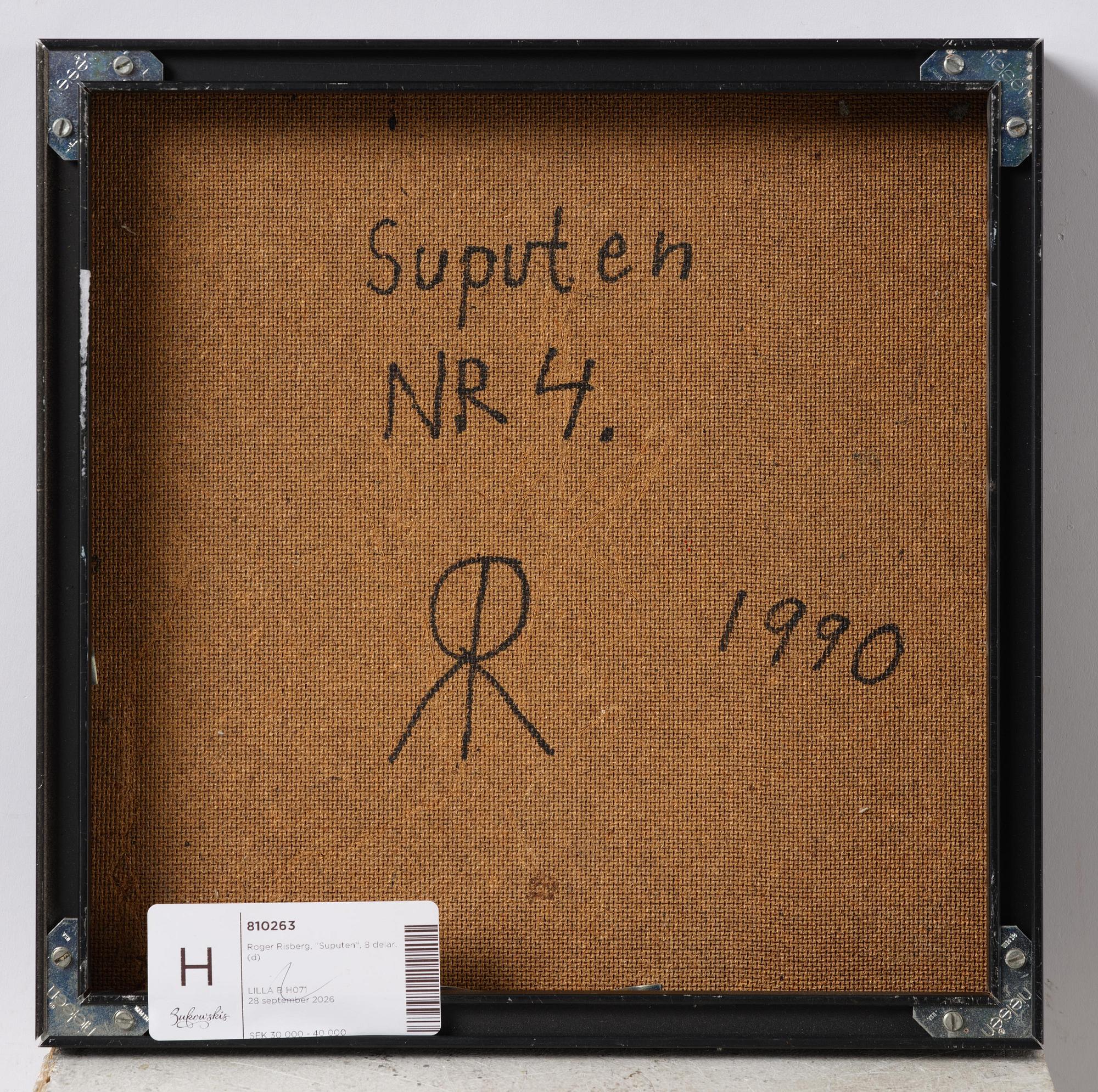 Roger Risberg, "Suputen", 8 parts.