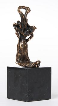 SALVADOR DALI, skulptur, patinerad brons, numr 1860. Intyg medföljer.