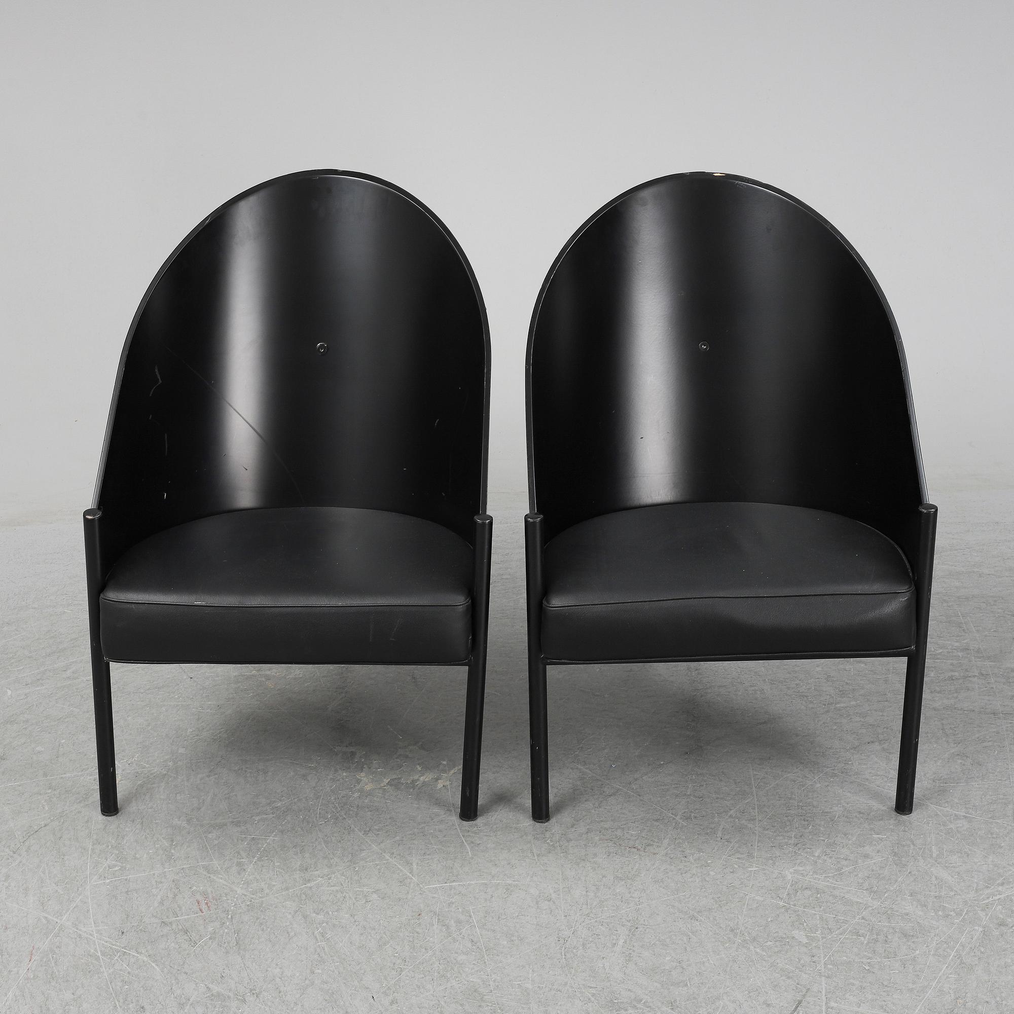 PHILIPPE STARCK, a pair of 'Costes' armchairs, Aleph, Driade, Italy.