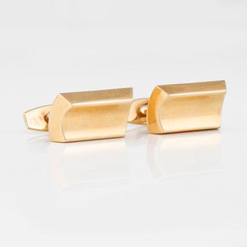 MANSCHETTKNAPPAR, 14K guld, stämplade JøS. Vikt 7,9 gram.