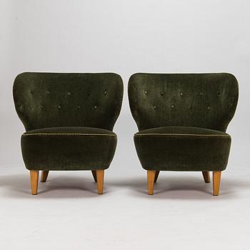 Fåtöljer, ett par, 1950-tal.