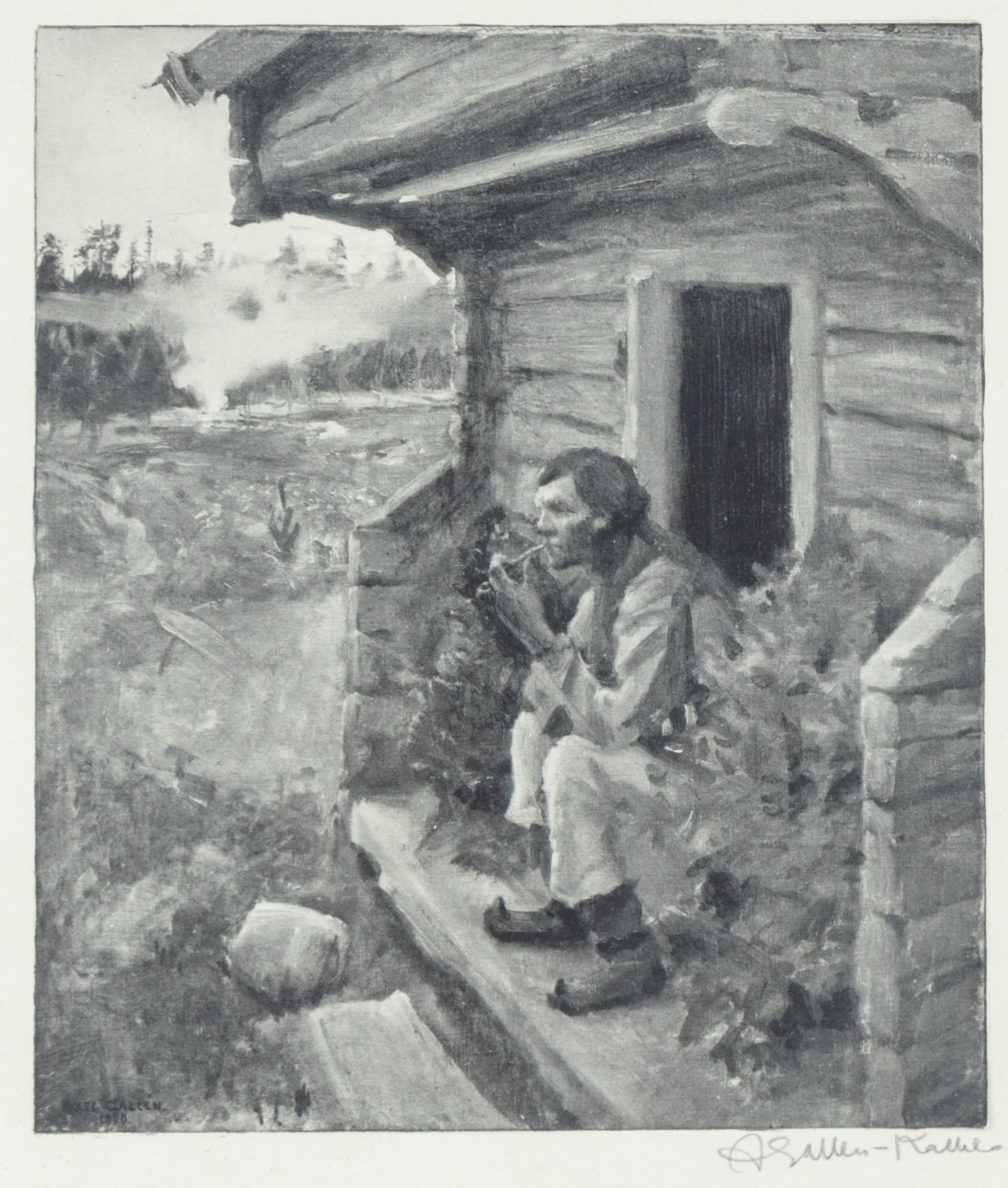 Akseli Gallen-Kallela, heliogravure, signed.