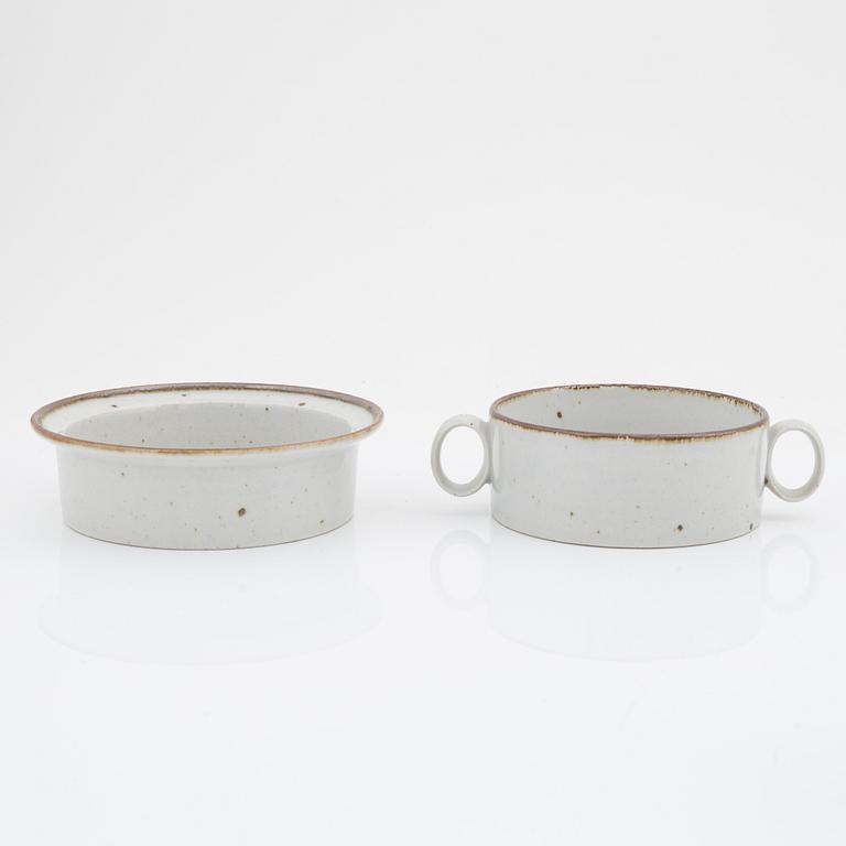 Niels Refsgaard, a stoneware coffee- and dinner service, 38 pieces, Dansk Design, Denmark.