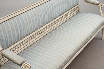 SOFFA, gustaviansk stil, 1800-tal.