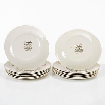 Fish service, 14 pieces, earthenware, "Fish", Johnson Bros, England.