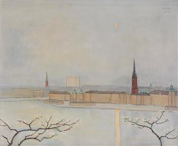 554. Einar Jolin, View of Riddarholmen.