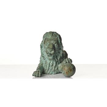 Trädgårdsskulpturer, ett par, Lejon, 1900-tal.