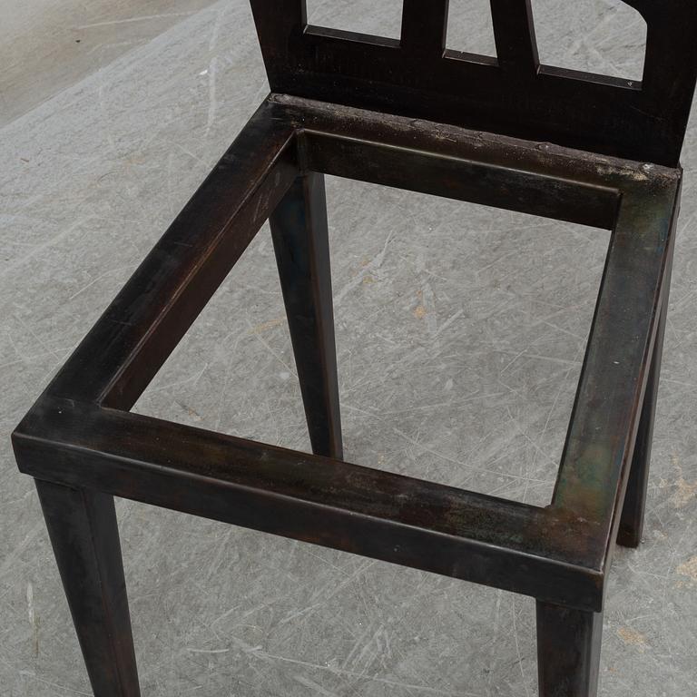 BIRGIT BROMS, a steel chair, circa 1994.