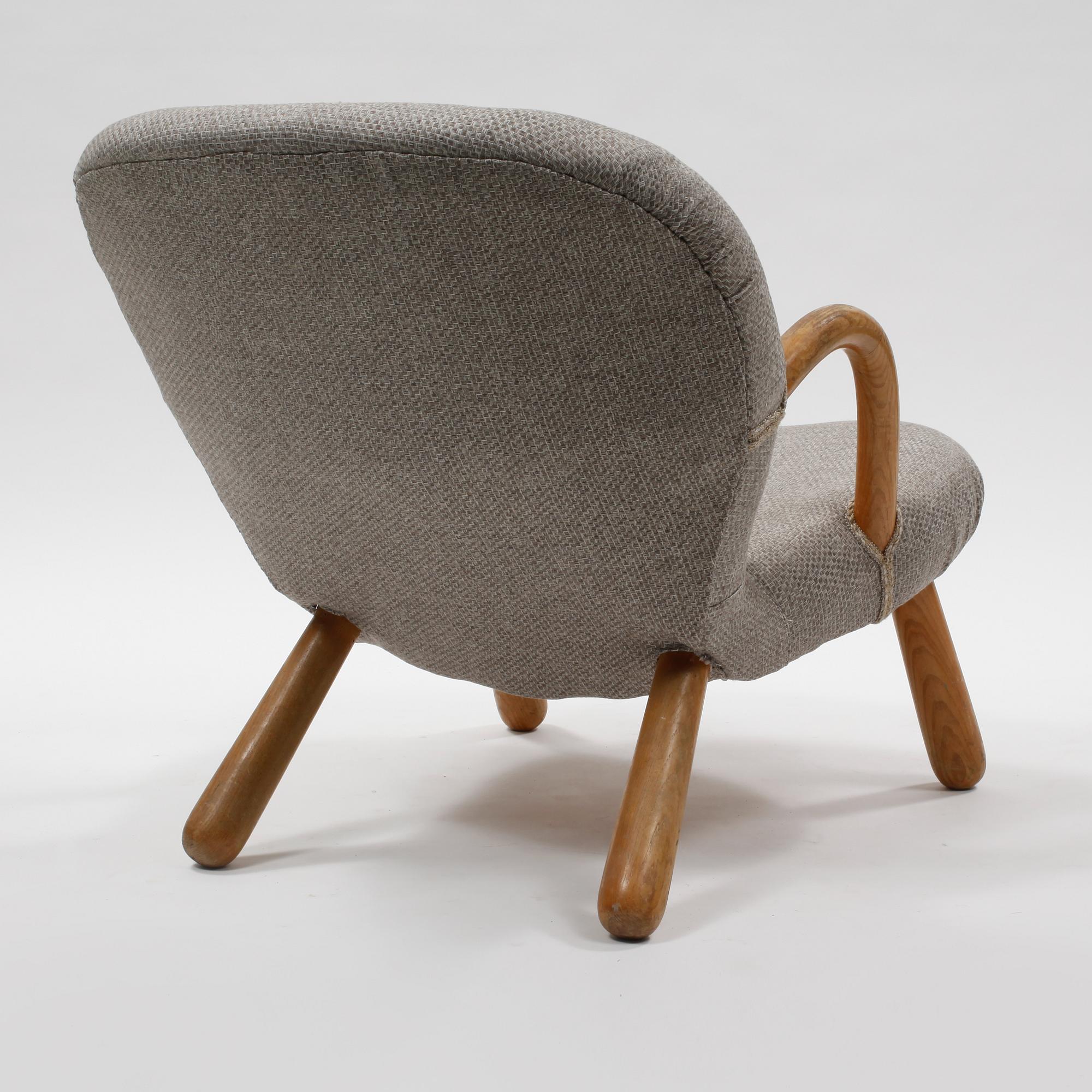 FÅTÖLJ, "Clam Chair" / "Muslinge", Philip Arctander, tillskriven, 1900-talets mitt.