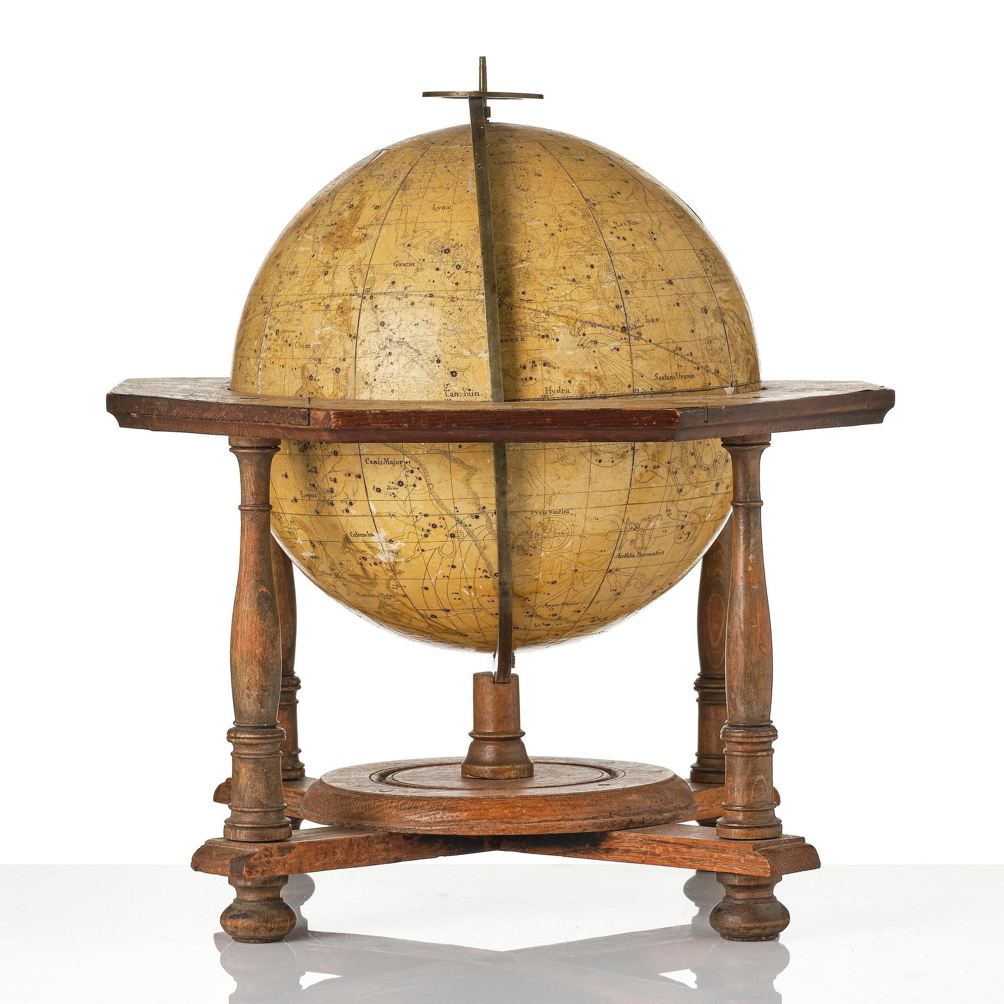 A celestial library globe by A. Åkerman (manufacturer of globes in Uppsala 1759-78), 1759.