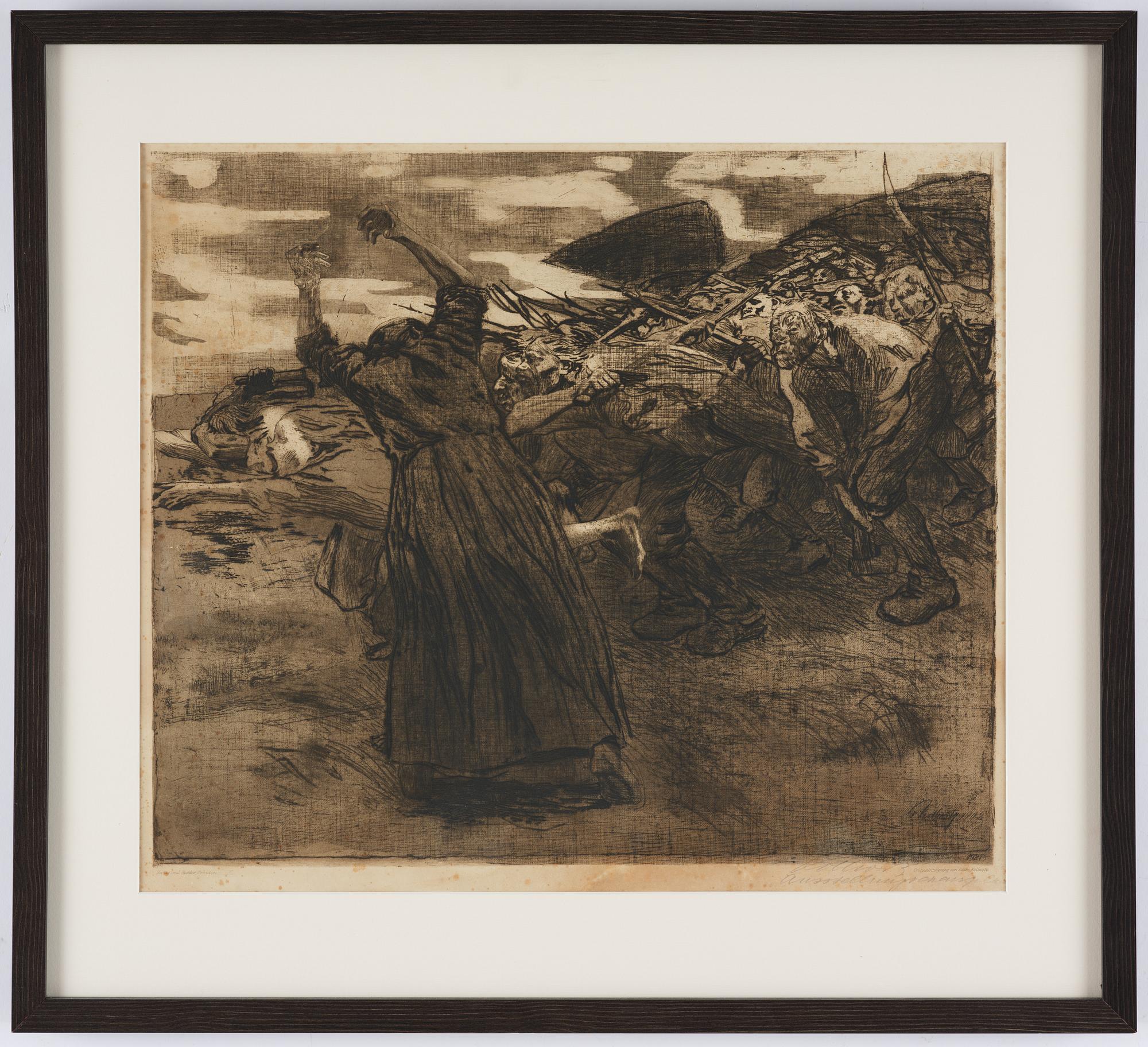 Käthe Kollwitz, ”Losbruch” from: Bauernkrieg (Peasant's War).