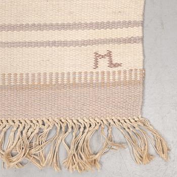 A carpet, double weave, ca 235-237 x 165-166 cm, signed ML (according to the owner Margareta Lundahl).