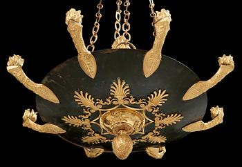 AMPEL, för åtta ljus, Empire, 1800-talets början.