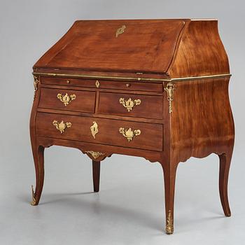 A Swedish Rococo 18th century secretaire in the manner of Lars Nordin (master in Stockholm 1752-73).