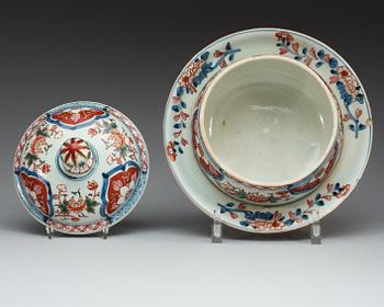 A Japanese imari tureen with cover, 18th Century.