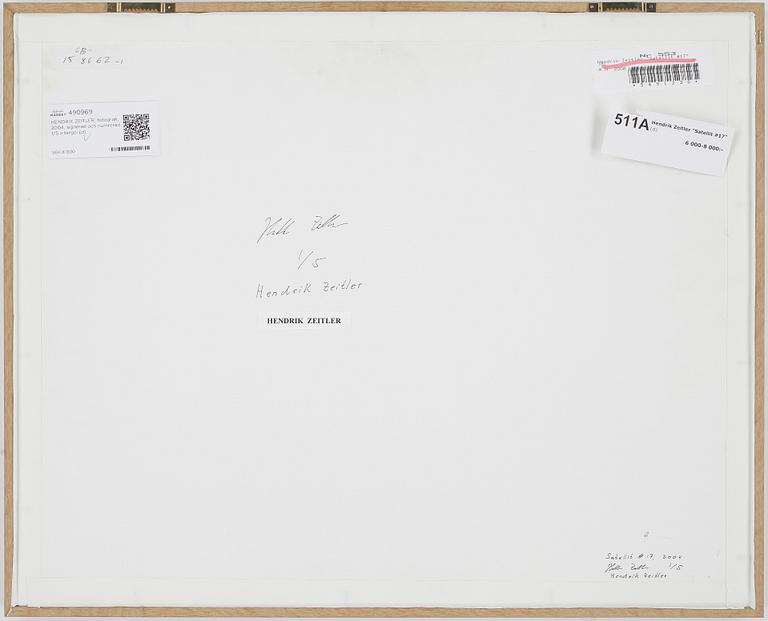 HENDRIK ZEITLER, Analog C-print, 2004, signerad och numrerad 1/5 a tergo.