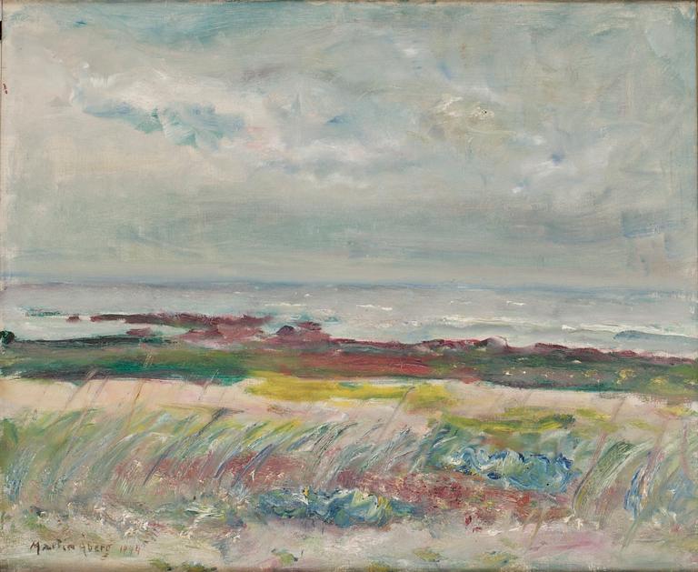 Martin Åberg, "Sommardis över havet", Strandbild från Torekov.