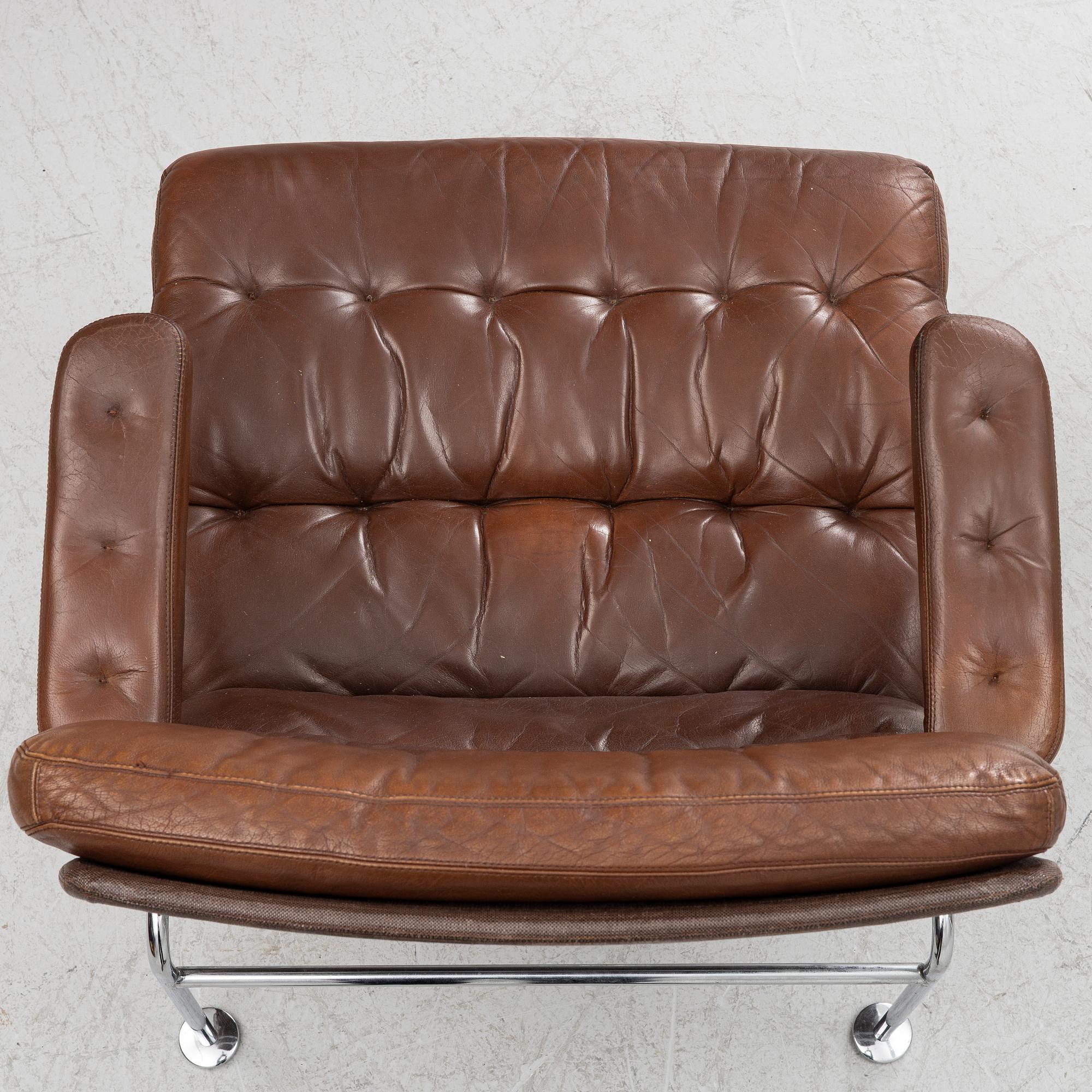 Bruno Mathsson, a pair of 'Birgitta' armchairs, Dux, Sweden,
