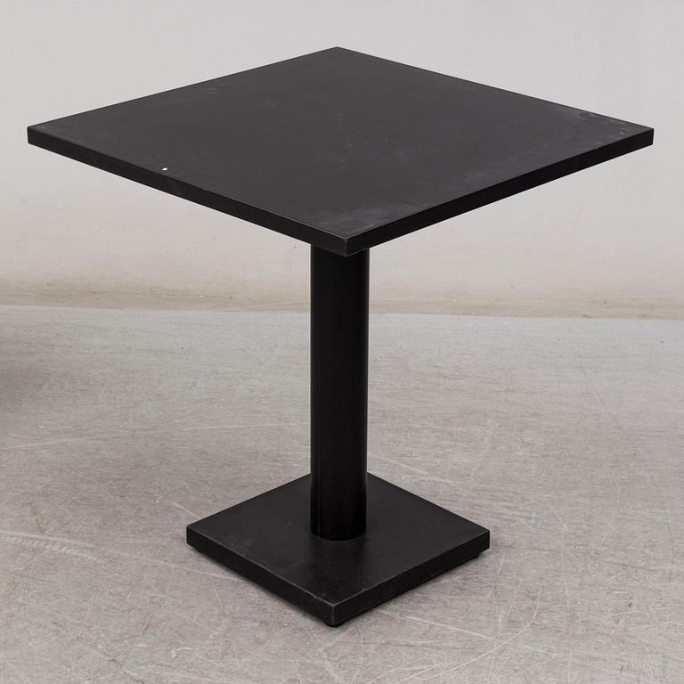 BORIS BERLIN/POUL CHRISTIANSEN, a 'Non' table with two chairs by Komplot design for Källmo.