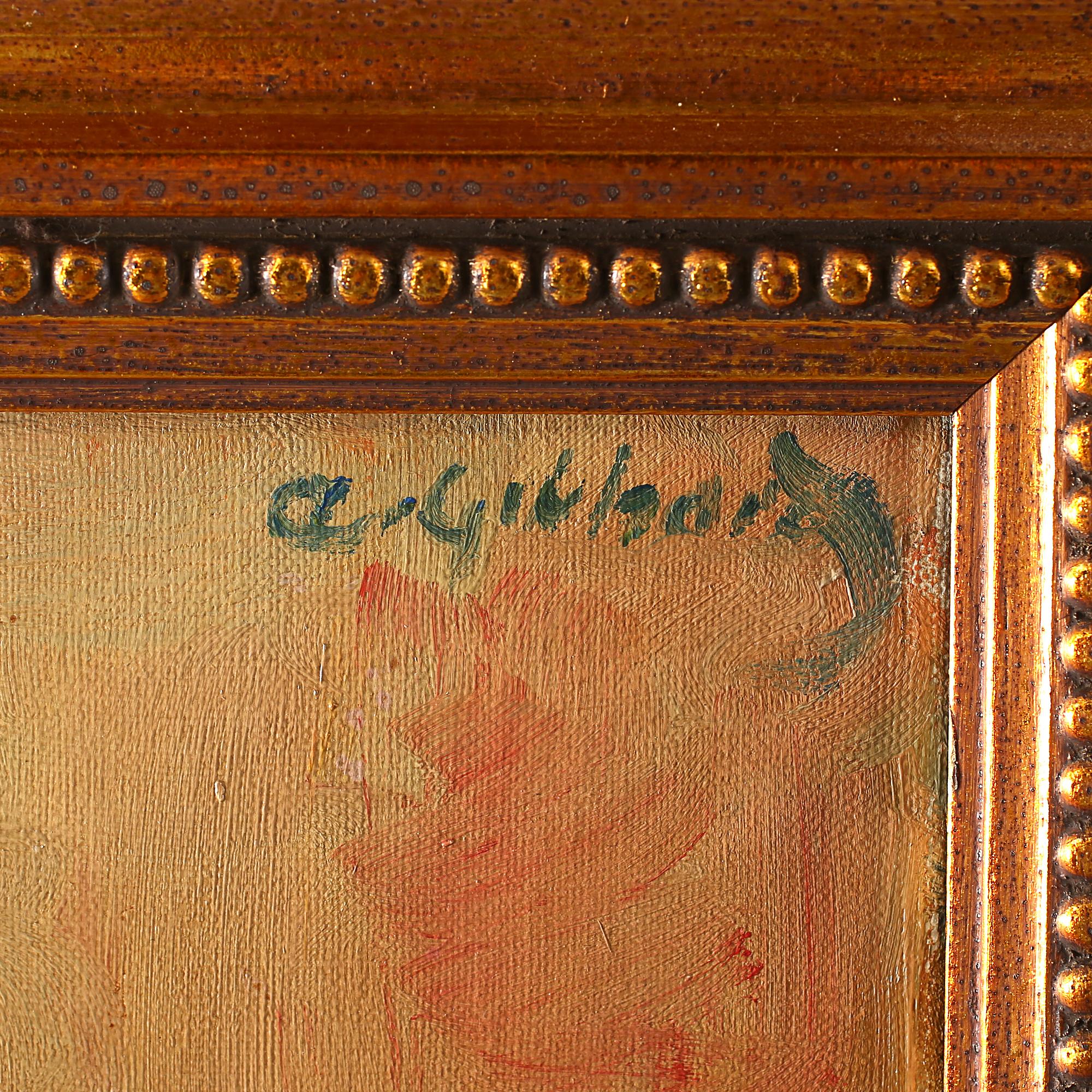 ALBERT GEBHARD, olja på duk, signerad.
