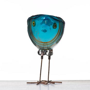 Alessandro Pianon, a "Pulcino" glass bird, Vistosi, Italy 1960's.