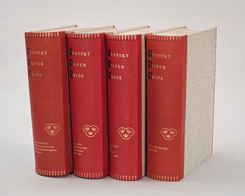 BÖCKER, 4 vol, Svenskt silversmide 1520-1850, del I-III+1, Andren, Erik Hernmark, Carl Bengtsson mf.