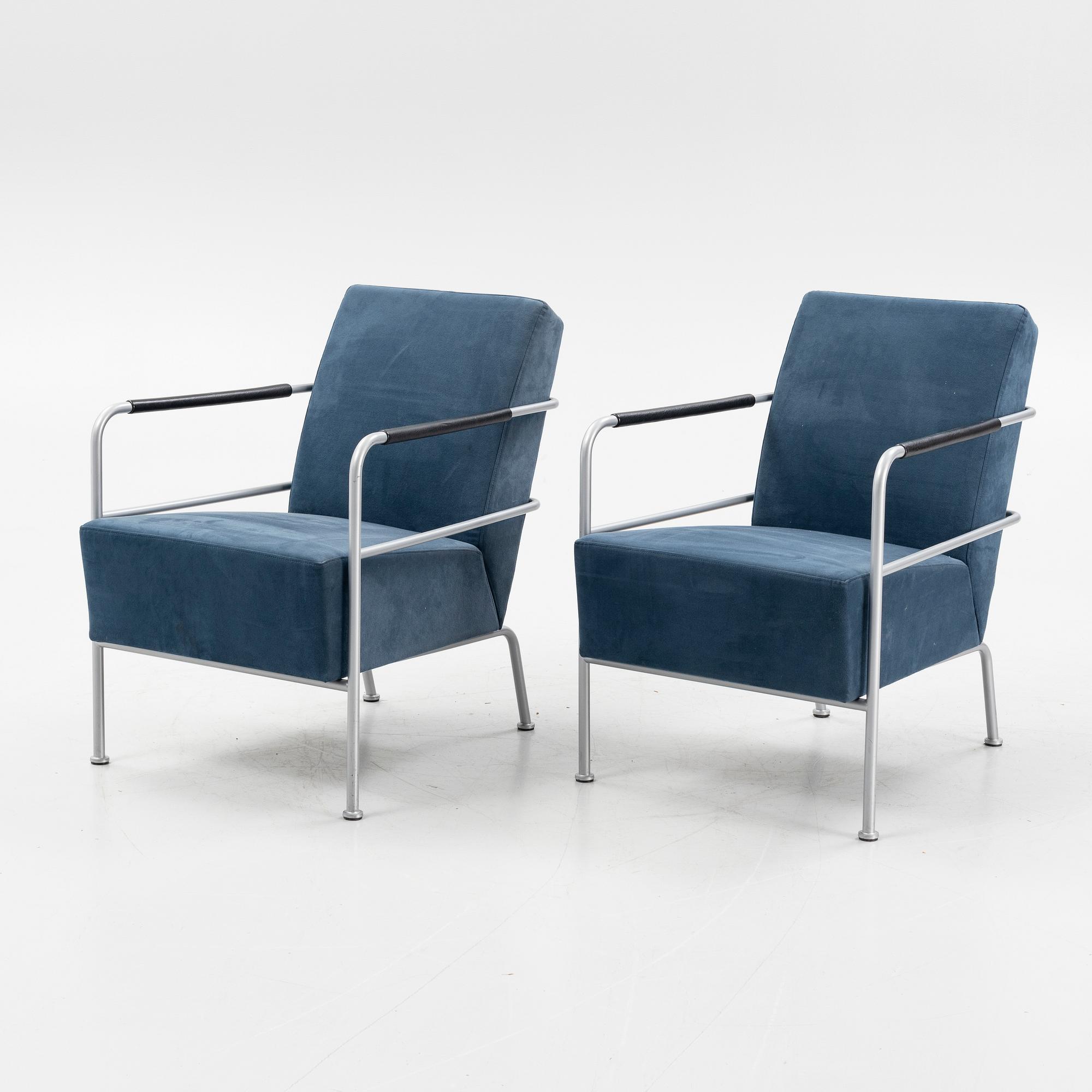 A pair of 'Cinema' easy chairs by Gunilla Allard for Lammhults.