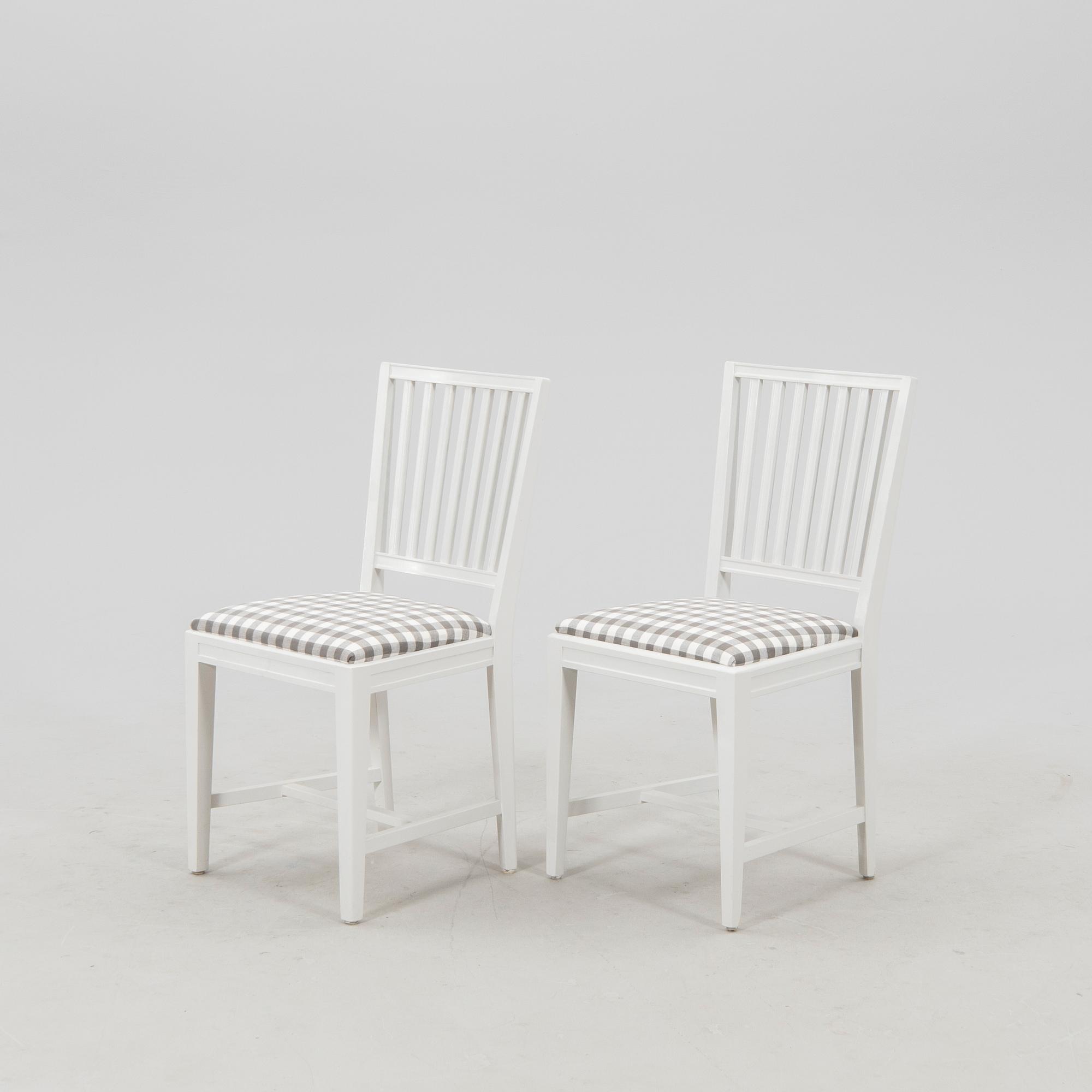 Chairs, 6 pieces "Leksand," late 20th century.