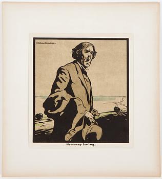 William Nicholson, portfolio with 12 woodcuts. Dated 1899.