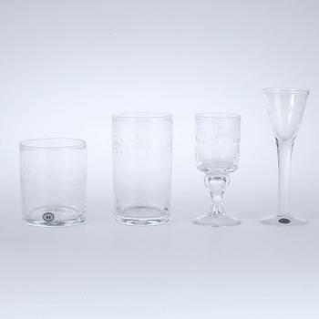 GLASSERVIS, 58 delar, "Antik", Reimyre.