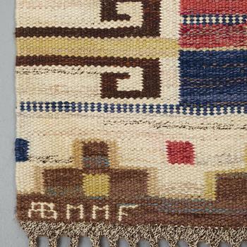 Märta Måås-Fjetterström, a carpet, "Blå heden", flat weave, ca 424-426 x 200,5-203 cm, signed AB MMF.