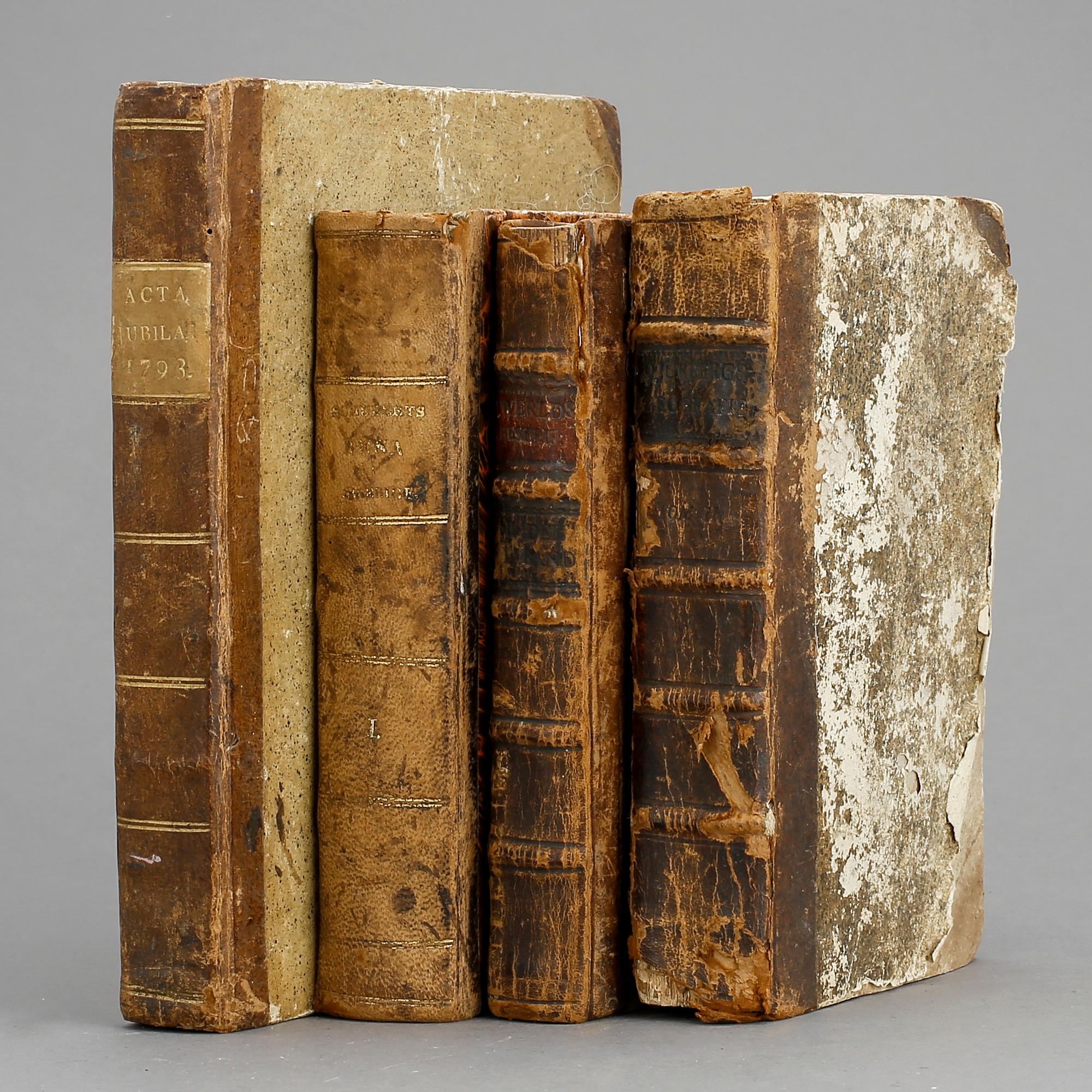 BÖCKER, 4 st, bl.a "Resa genom Sverige, Norrige, Lappland, Finnland och Ingermanland", Fr. Wilh. von Schubert, 1823.