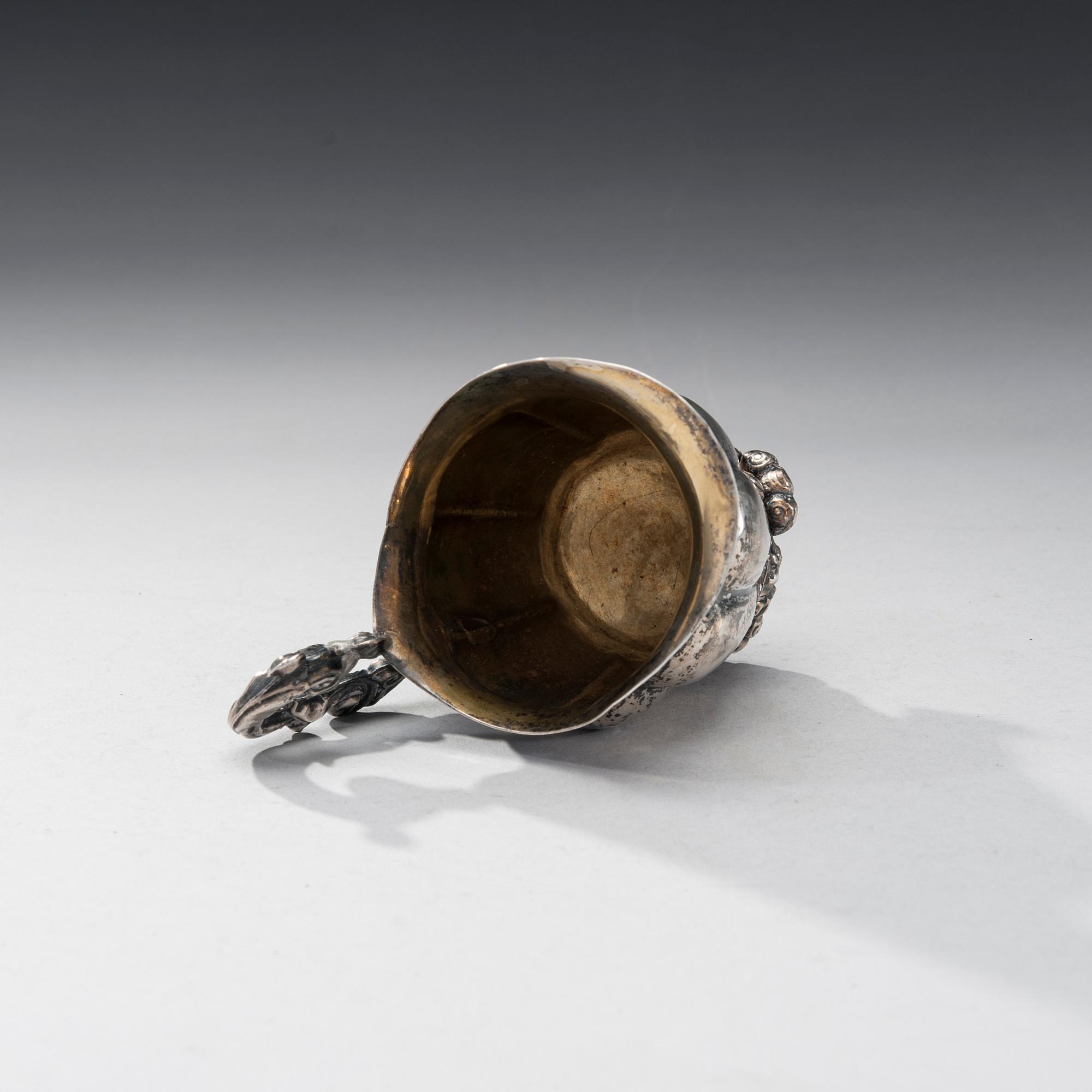 GRÄDDSNÄCKA, silver, Eric Wilhelm Gellerstedt (1842-1856), Härnösand 1851. Vikt 117,5 g.