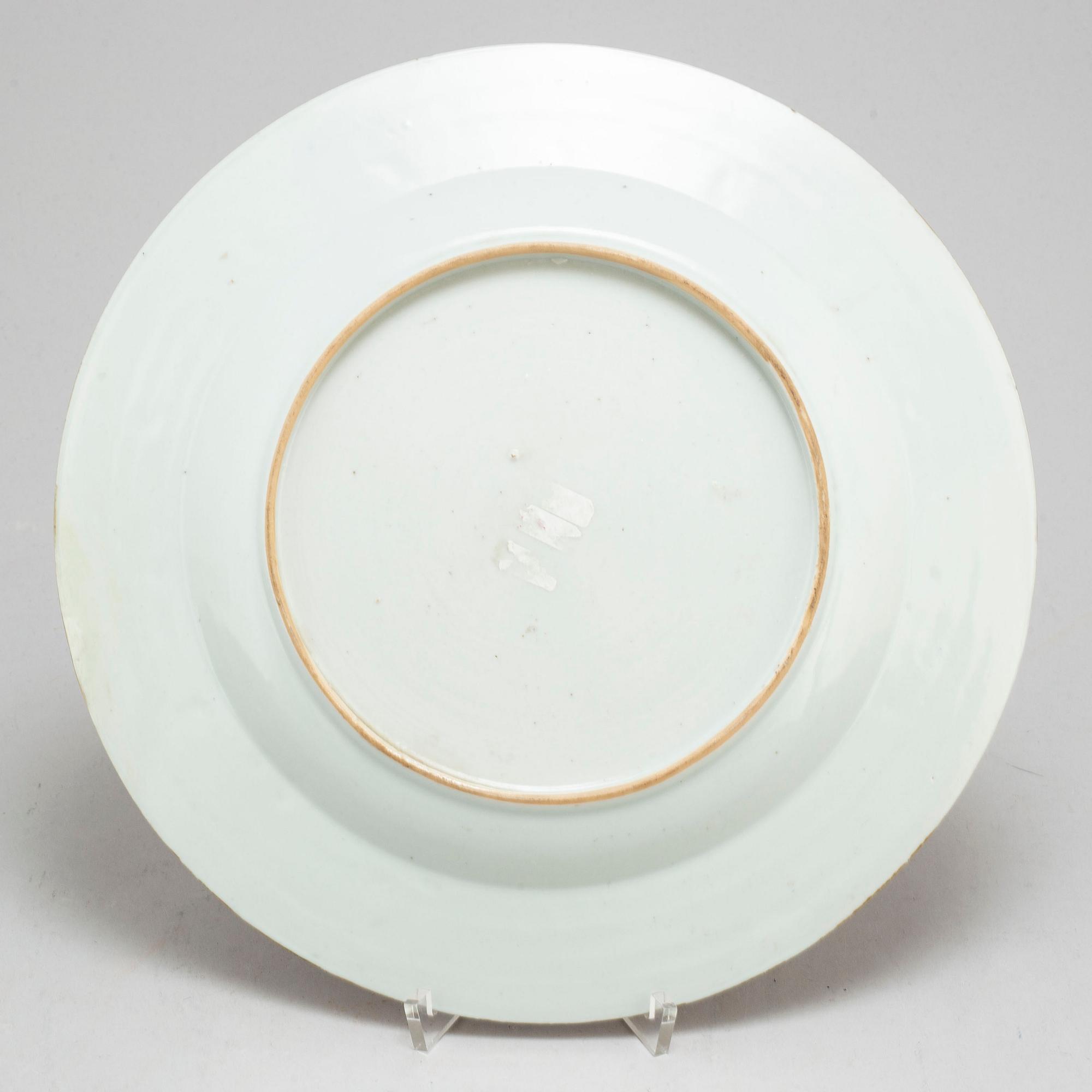 FAT, kompaniporslin. Qingdynastin, 1700-tal.