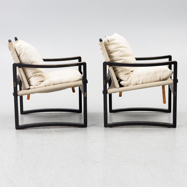 Armchairs, a pair, Börge Jensen & Sons, Denmark, second half of the 20th century.