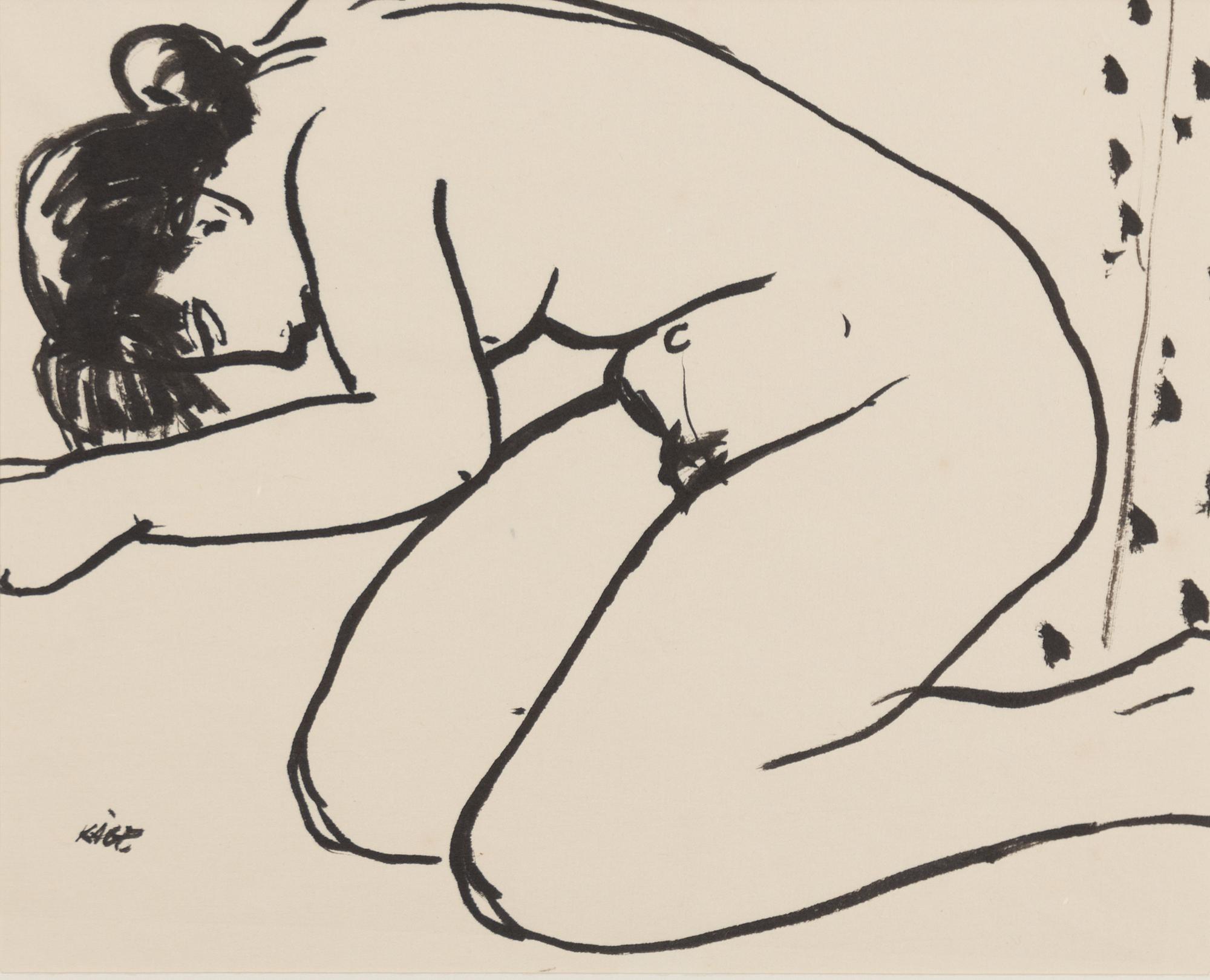 Wilhelm Kåge, a set of three model studies, signed, 1930s-40s.