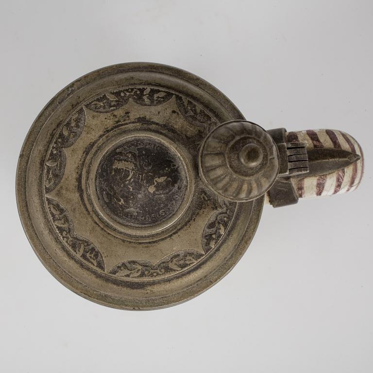 STOP, fajans, sannolikt Tyskland, 1700-talets första hälft.