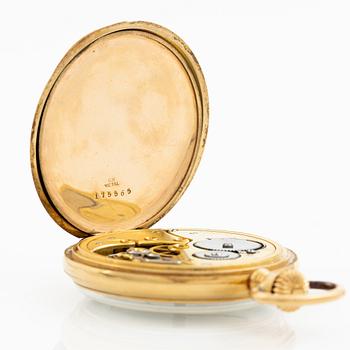 Pocket watch, 18K gold, 50.5 mm.