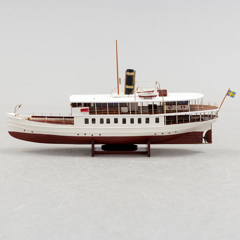 BÅTMODELL, "S/S Mariefred", omkring 2000.
