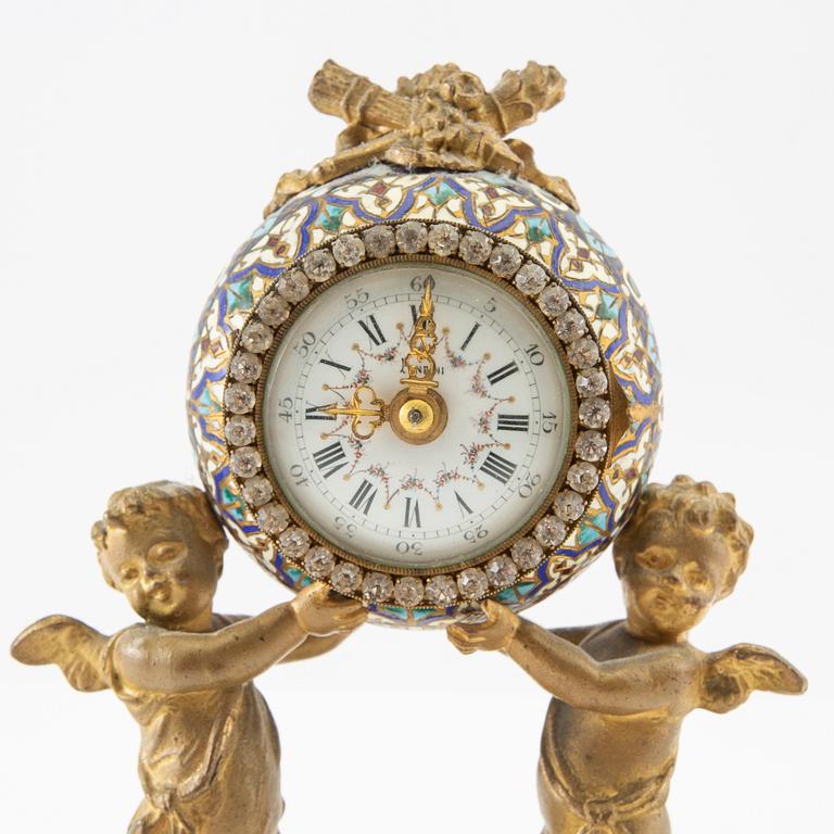 Table clock, Louis XVI style, Pedrini circa 1900.