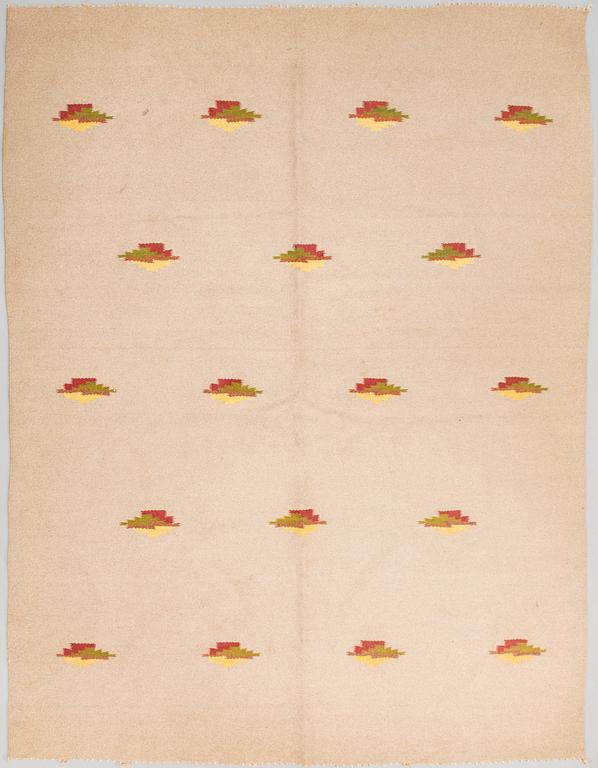 Hårgarnsmatta, 1930-tal. Ca 210x164 cm.