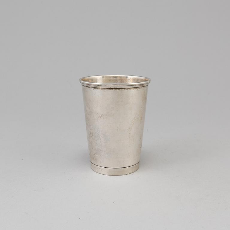 A SWEDISH SILVER BEAKER, W A Bolin, Stockholm 1961.