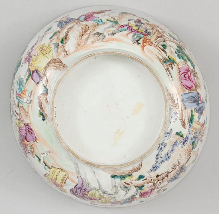 BÅLSKÅL, kompaniporslin. Qing dynastin, Qianlong (1736-95).