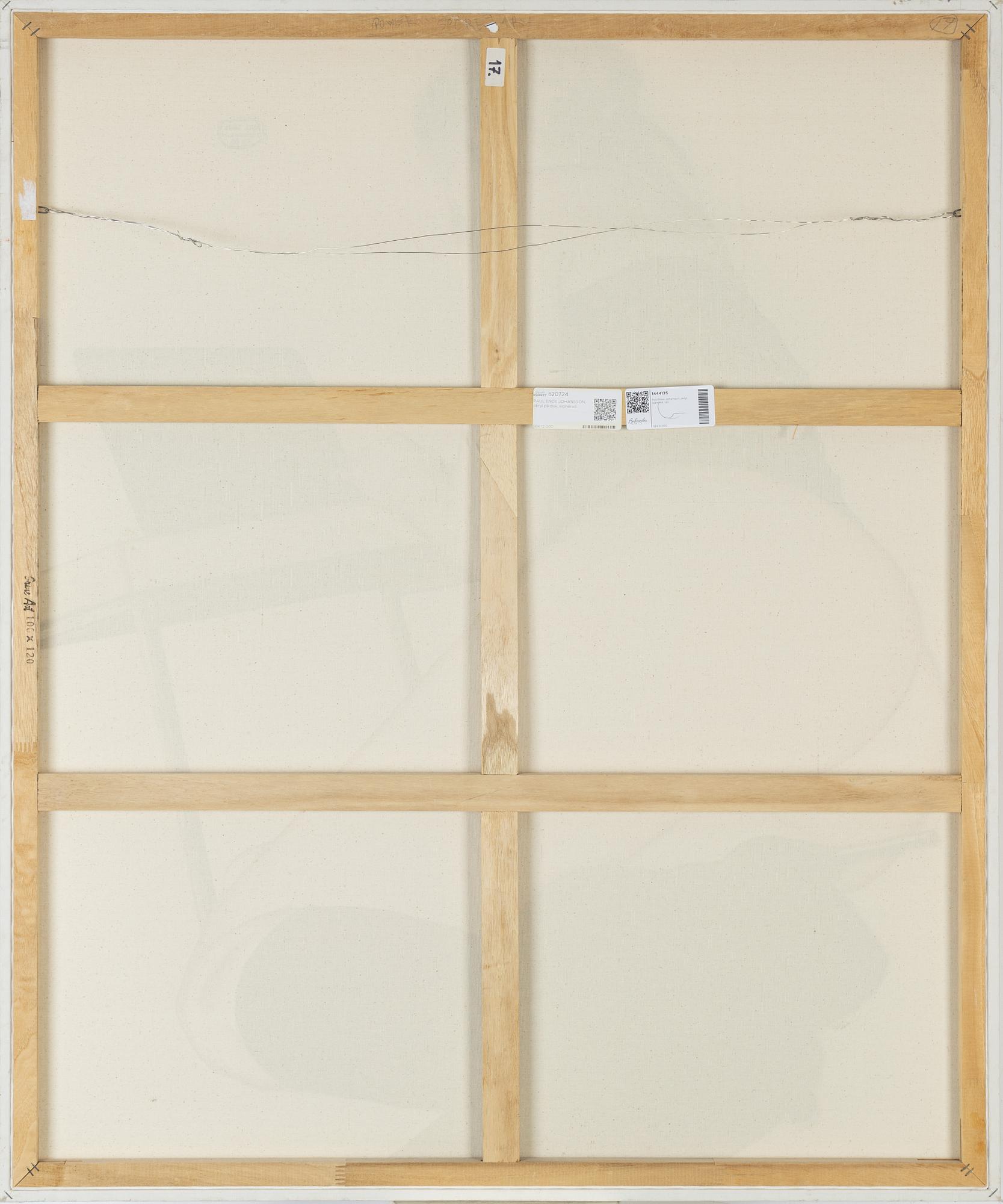 Paul Enoe Johansson, akryl, signerad.